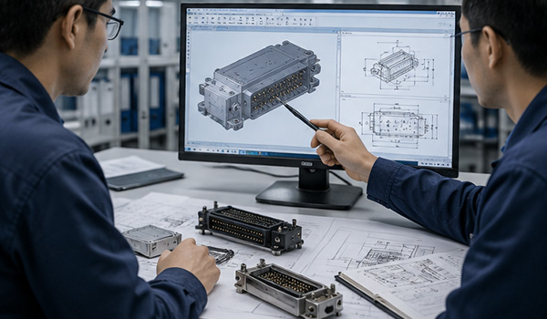 Engineering support for custom rectangular connector development