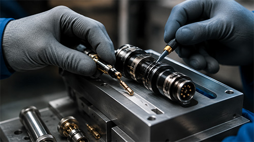 Professional assembly of harsh environment connectors