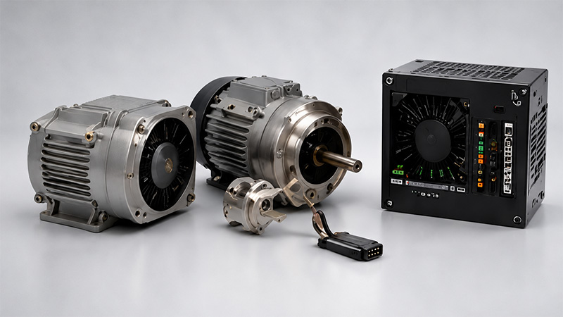 Industrial motors and motion drive components