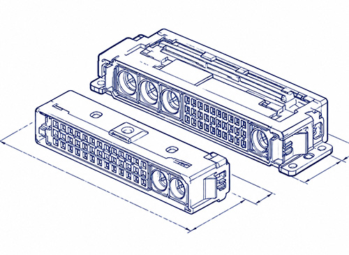 Power and signal mixed connector configuration